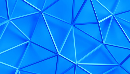 Abstract 3d rendering of geometric structure. Modern background with connected lines. Minimalistic design for poster, cover, branding, banner, placard.