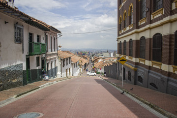 Fototapeta na wymiar Las calles de Bogotá