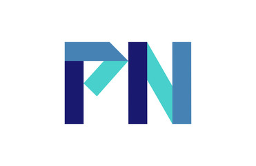 PN Ribbon Letter Logo