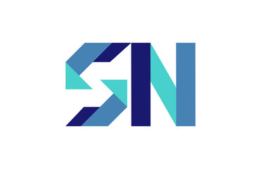 SN Ribbon Letter Logo