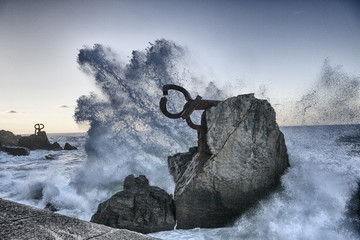 Obraz premium Grzebień wiatru. Donostia San Sebastian