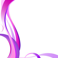 abstract pink waves, lines,  on a grey