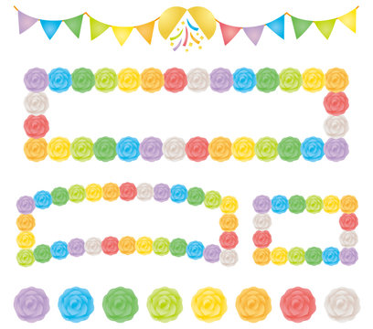 パーティー　イベント　花飾り