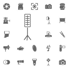 Studio softbox icon. Simple element illustration. Symbol design from Photo Camera collection. Can be used in web and mobile.