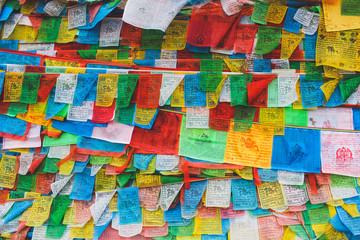 Tibetan Prayer Flag Wall