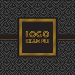 black and gold seamless background