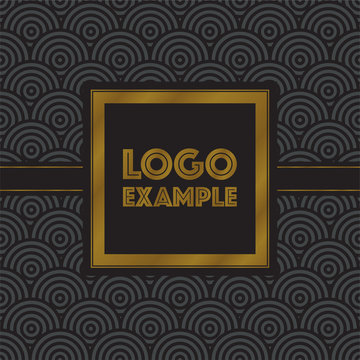 black and gold seamless background