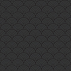 Obraz premium black seamless pattern