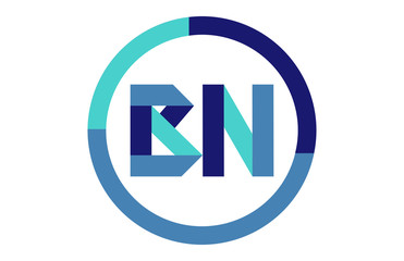 BN Global Circle Ribbon letter Logo