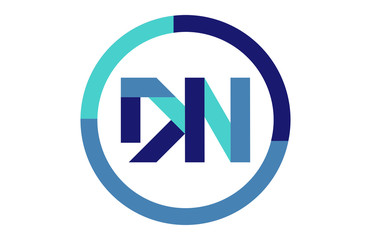 DN Global Circle Ribbon letter Logo