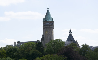 Fototapeta na wymiar castle in luxembourg taken on vacation