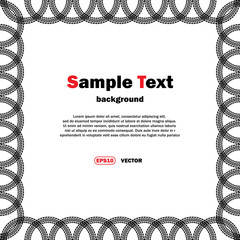 Circle tire tracks frame with text
