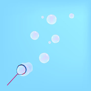 blowing soap bubbles, background texture, illustration vector. 