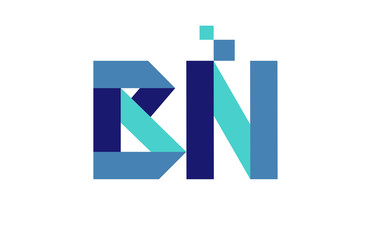 BN Digital Ribbon Letter Logo