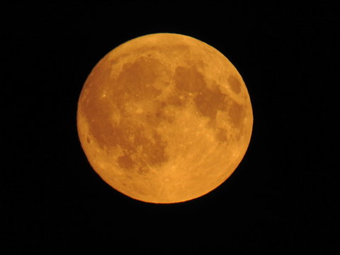 Moon at night time