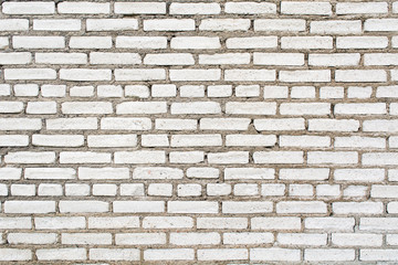 White brick wall texture background