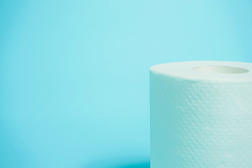 Toilet paper　トイレットペーパー　水色背景