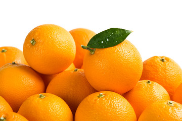 Group of fresh ripe orange fruits.