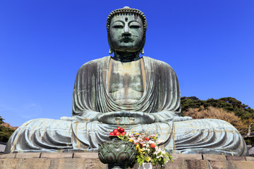 Giant Buddha Daibutsu in Kamakura Japan