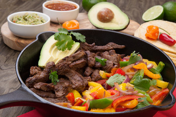 Beef Fajitas In Cast Iron Skillet