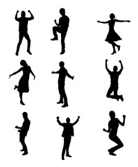 Happy People Silhouettes