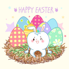 tooth with happy easter