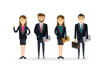 Business People teamwork ,Vector illustration in flat style