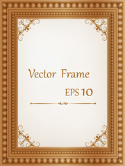 vintage wood frame