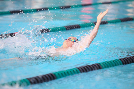 Backstroke  swimmer