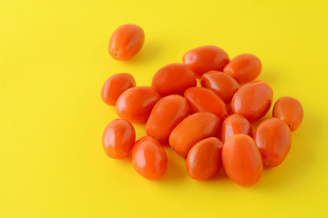Top view of fresh red cherry tomatoes