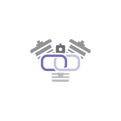 Link Engine Logo Icon Design