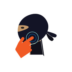 Touch Ninja Logo Icon Design