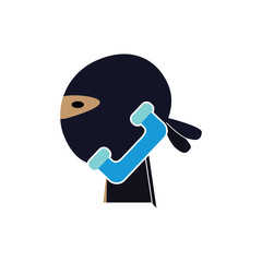 Call Ninja Logo Icon Design