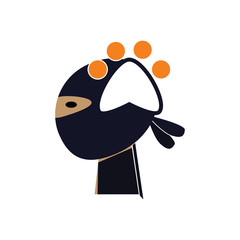 Paw Ninja Logo Icon Design