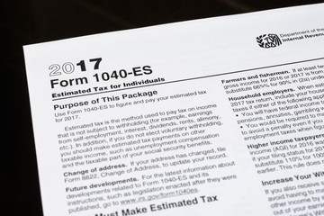 Form 1040 Individual Income Tax return form. United States Tax forms 2016/2017. American blank tax forms. Tax time.