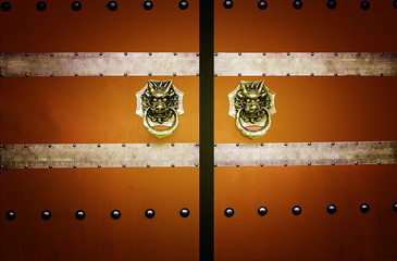 Chinese door, above China's leading door knockers