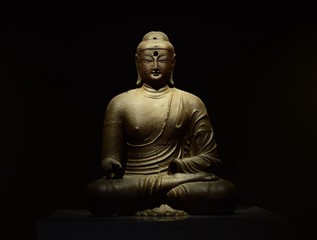 Ancient budha at nation museum in South Korea 