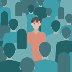 'Be different' concept illustration