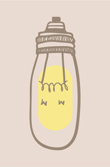 Illustration of a light bulb