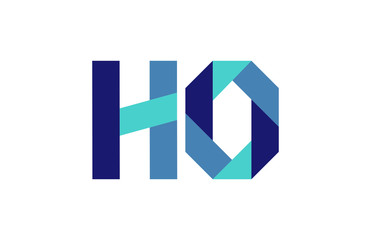 HO Ribbon Letter Logo