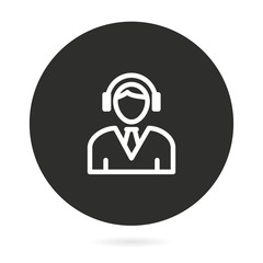 Assistance - vector icon.