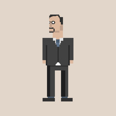 Illustration of avatar businessman