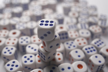 a lot of dice, the texture of the game concept