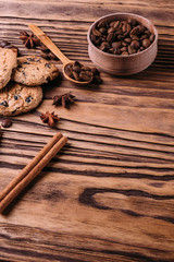 homemade cookies with chocolate chips