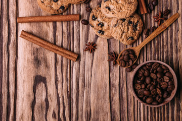 homemade cookies with chocolate chips