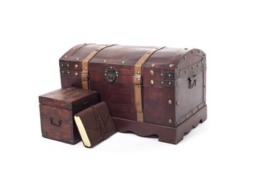 Set of medieval furniture and a diary