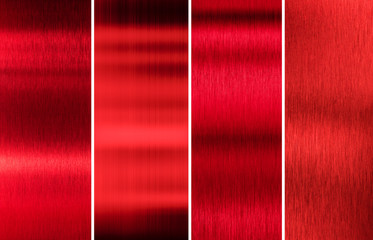 red metal textures color set