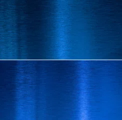 Tuinposter blue metal textures color set © Andrey Kuzmin