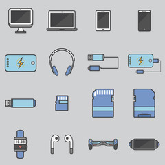 Illustration of gadget devices