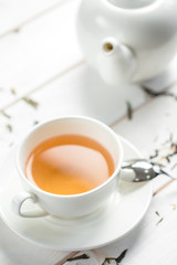 morning tea on the table